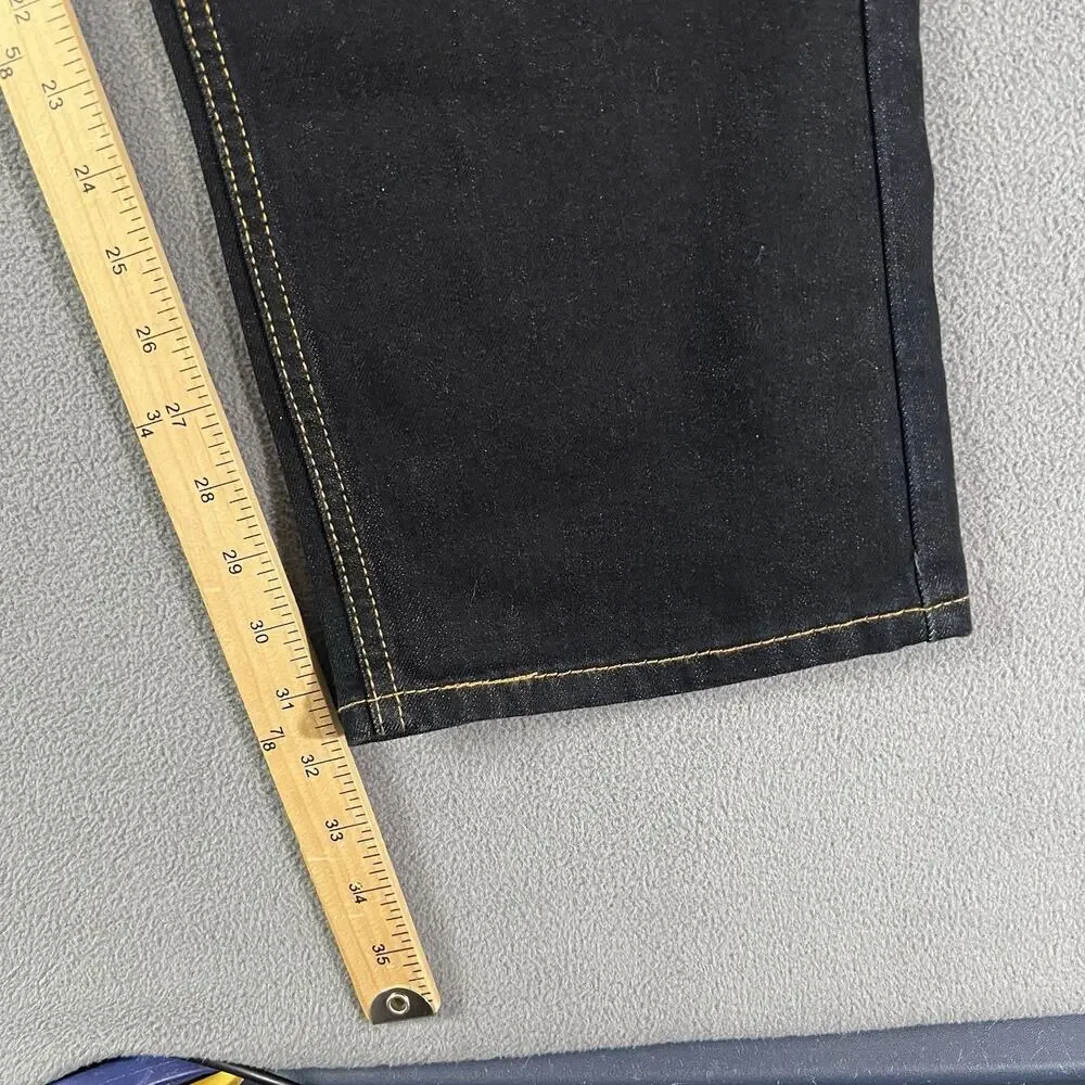 Levis 505 Jeans Mens 36X32 Blue Straight Leg Grunge Skater Rocker Casual
